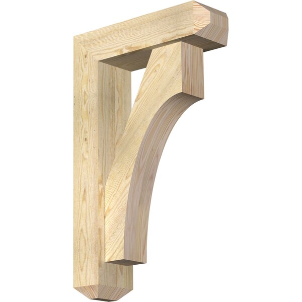 Ekena Millwork Westlake Craftsman Rough Sawn Bracket w/ Offset Brace, Douglas Fir, 6"W x 20"D x 32"H BKT0604X20X32WTL04RDF - main